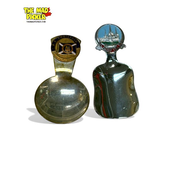 Vintage Pair Of Souvenir Scoops