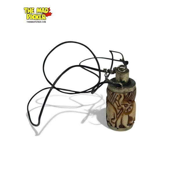 Vintage Carved Ivory Snuff Bottle