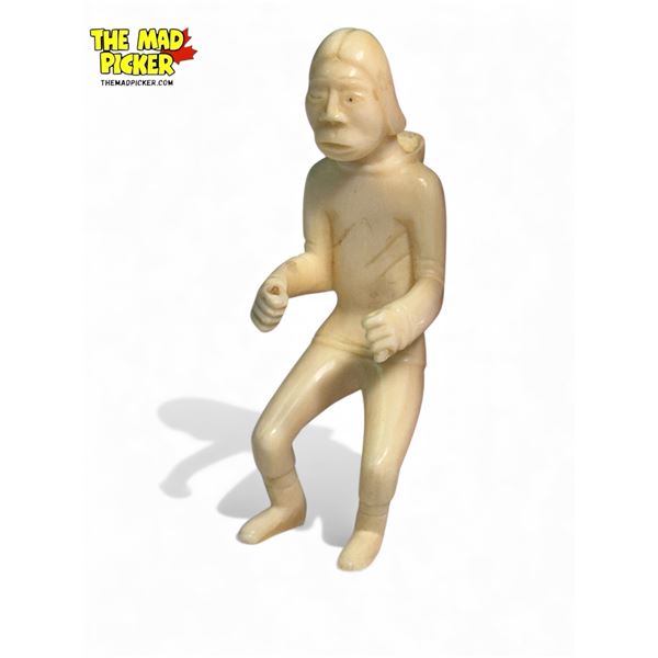 Vintage Carved Ivory Man