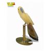 Image 4 : Carved Stone Parrot On Brass Stand & Silver Eagle On Amethyst
