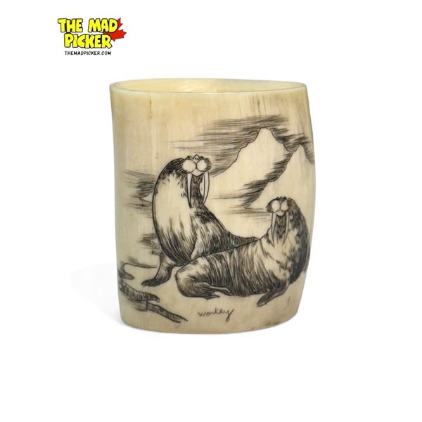 Vintage Ivory Scrimshaw