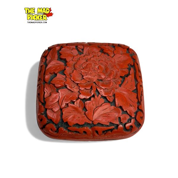 Vintage Cinnabar Trinket Box
