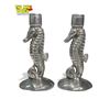 Image 2 : Pair Of Cast Aluminum Seahorse Candlestick Holders