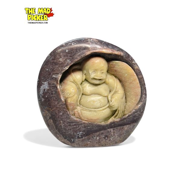 Vintage Carved Soapstone Buddha