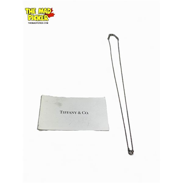 Vintage Sterling Silver Tiffany & Co. Necklace With Gemstone Pendant