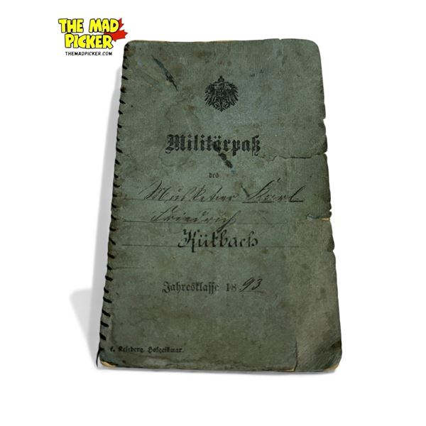 World War 1 German Imperial Army Service Book