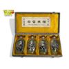 Image 1 : Precious Panda Of China Reverse Painted Snuff Bottle Set, In Original Box