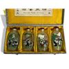 Image 3 : Precious Panda Of China Reverse Painted Snuff Bottle Set, In Original Box