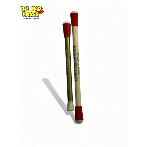 Vintage Shell Cap, Pen Lighter, Lighter & 2 Advertising Match Sticks