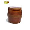 Image 2 : Vintage Wooden Barrel Trinket Box