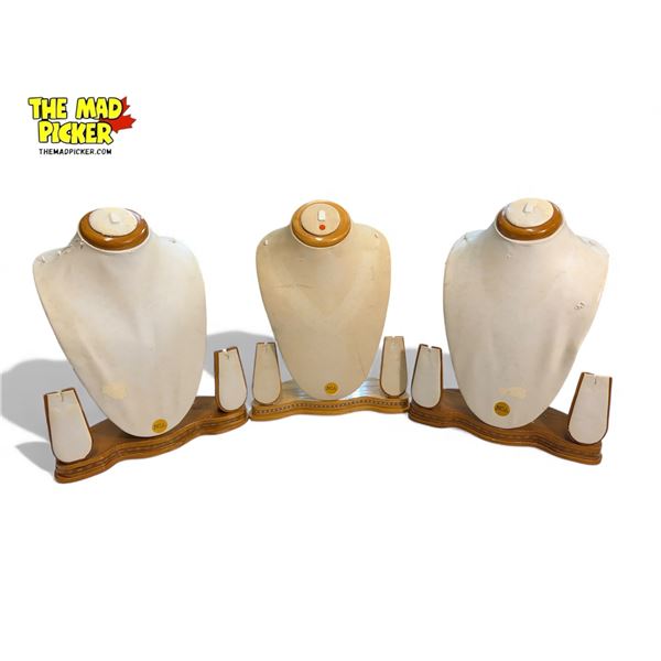 3 Store Display Jewelry Stands