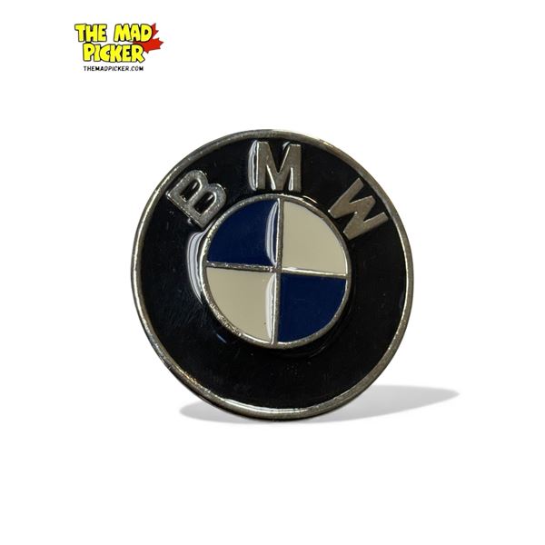 Silver Enameled Bmw Belt Buckle