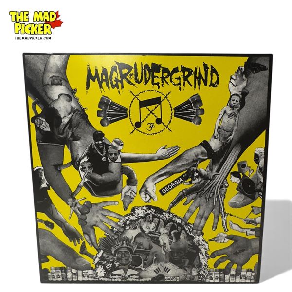 Magrudergrind Self Titled Vinyl Record With Mint Green Marbled Colorway, In Sleeve