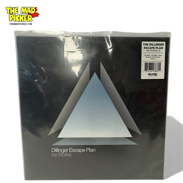 The Dillinger Escape Plan Ire Works Vinyl Record With Neon Magenta Splatter Colorway, In Sleeve