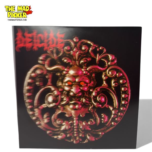 Deicide Self Titled Vinyl Record With Red Translucent Colorway, In Sleeve