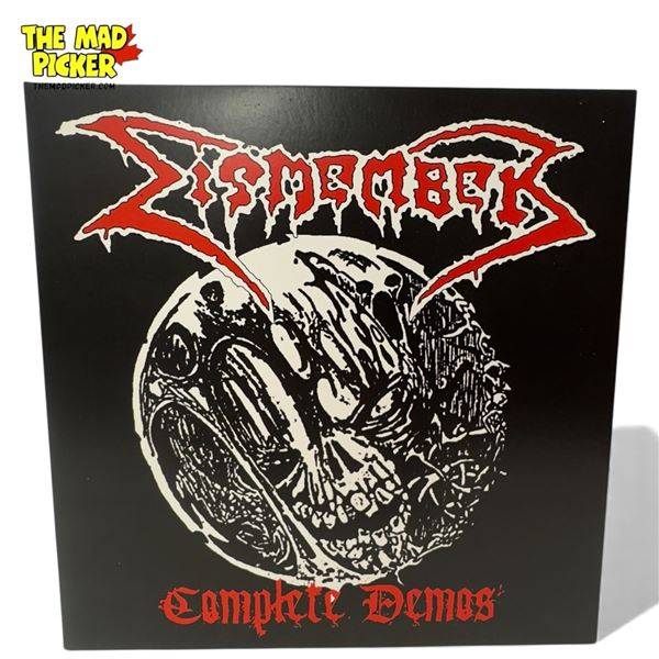 Dismember Complete Demos Vinyl Record With Red Transparent Colorway, In Sleeve