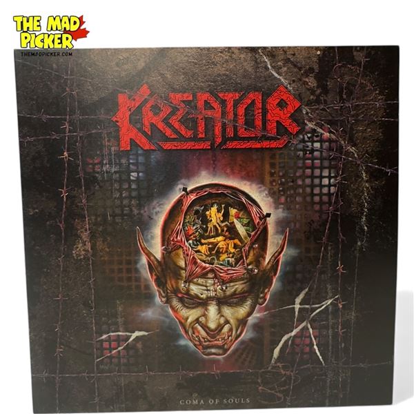 Kreator Coma Of Souls Vinyl Record With Red Transparent Colorway, In Sleeve