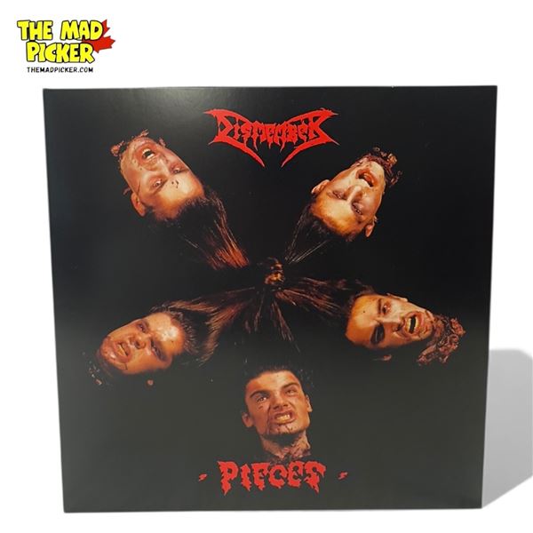 Dismember Piercer Vinyl Record With Red Black Splatter Translucent Colorway, In Sleeve