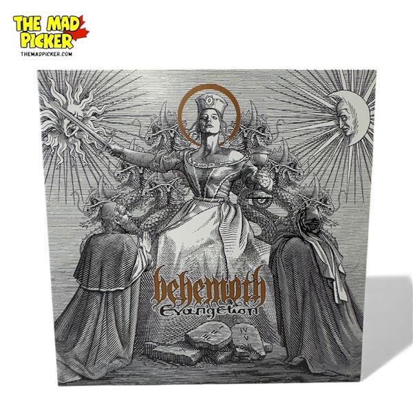 Behemoth Evangelion Vinyl Record With White Gold Melt Colorway, In Sleeve
