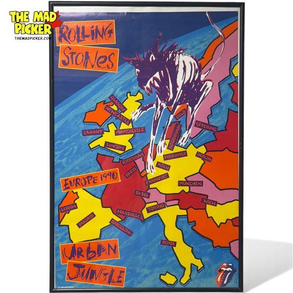 1990 Framed The Rolling Stones Urban Jungle Poster