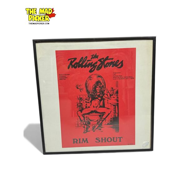 Vintage Framed The Rolling Stones "Rim Shout" Record