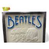 Image 2 : Very Rare Framed Vacuformed Plastic The Beatles Vinyl Record Store Display With 4 Beatles Albums