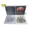 Image 1 : 4 Heavy Metal Vinyl Records, In Sleeves