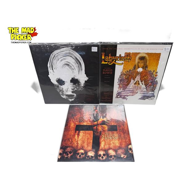 3 Heavy Metal Vinyl Records, In Sleeves