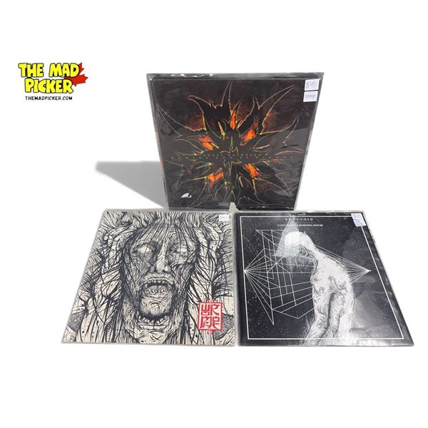 3 Heavy Metal Vinyl Records, In Sleeves
