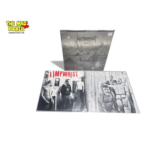 3 Heavy Metal Vinyl Records, In Sleeves