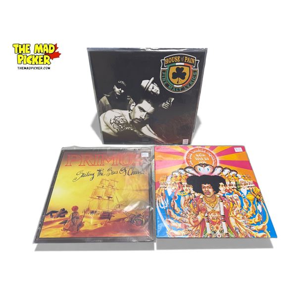 3 Heavy Metal Vinyl Records, In Sleeves