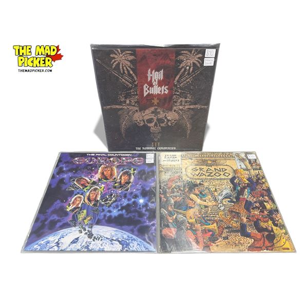 3 Heavy Metal Vinyl Records, In Sleeves