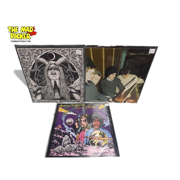 3 Heavy Metal Vinyl Records, In Sleeves