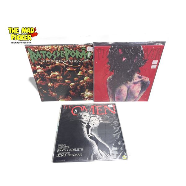 3 Heavy Metal Vinyl Records, In Sleeves