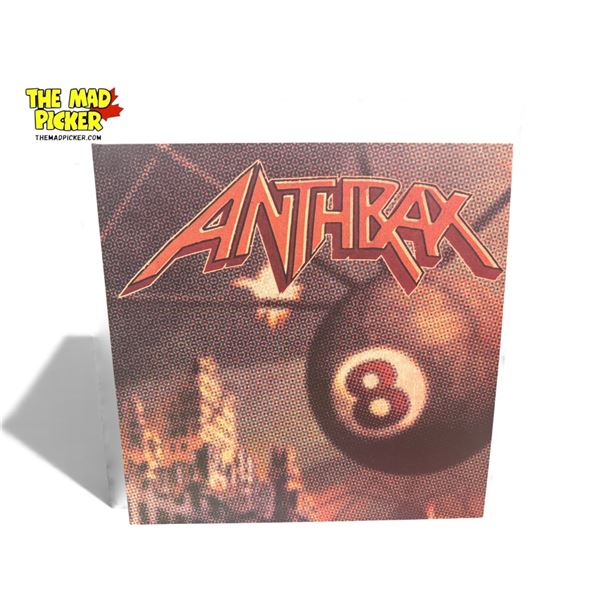 Anthrax Volume 8 The Threat Is Real Double Vinyl Record With Red Orange Colorway & Green Yellow Colo