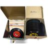 Image 3 : 2x Vintage 45s Cases With Records Including: Elvis, Rick Nelson, Brenda Lee, & More