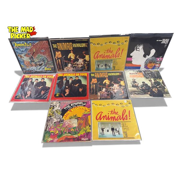 10 Assorted Vintage The Animals Records
