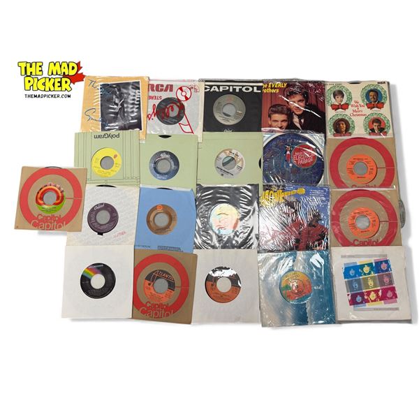 Large Assortment Of Vintage 45S