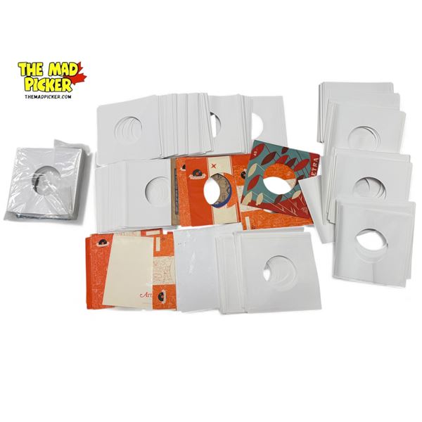 Large Stack Of Empty 45 Sleeves