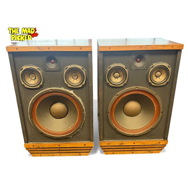 Pair Of Web Mid Century Modern Style Speakers Model Vip12