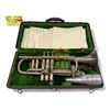 Image 1 : C.C. Conn Engraved Silver Trumpet, In Original Funky Case With Accessories & Muffler