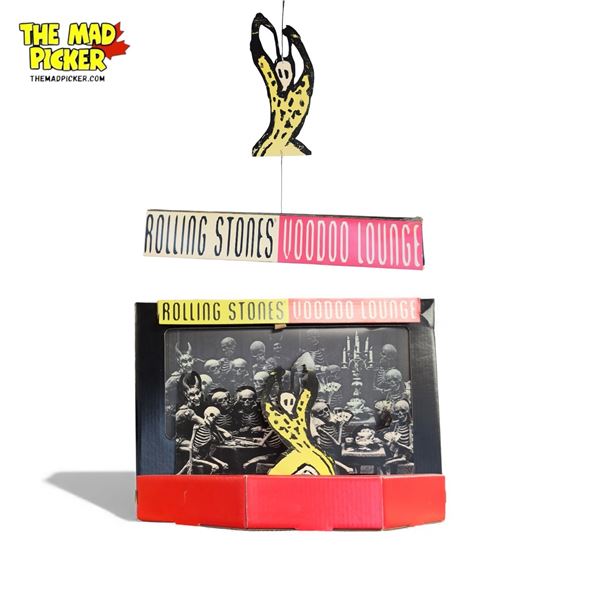 Vintage The Rolling Stones Voodoo Lounge Cardboard Light Upstore Display