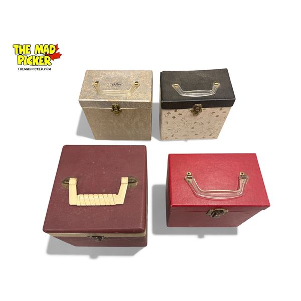 4x Vintage 45s Record Cases