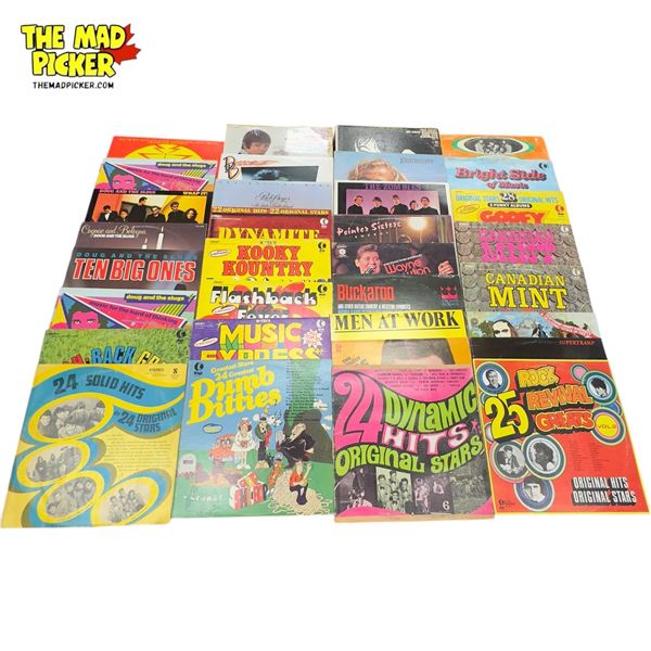 Assorted LP Vinyl Records:  Doug and the Slugs, Pointer Sisters, Compilations and More