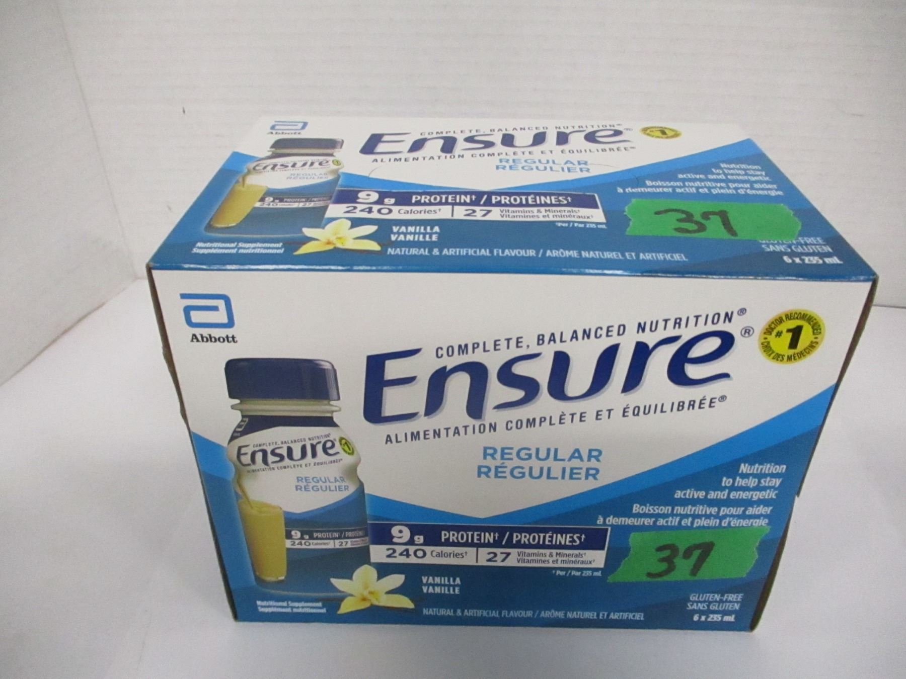 REGULAR VANILLA ENSURE DRINK (6 X 235 ML) - BOX
