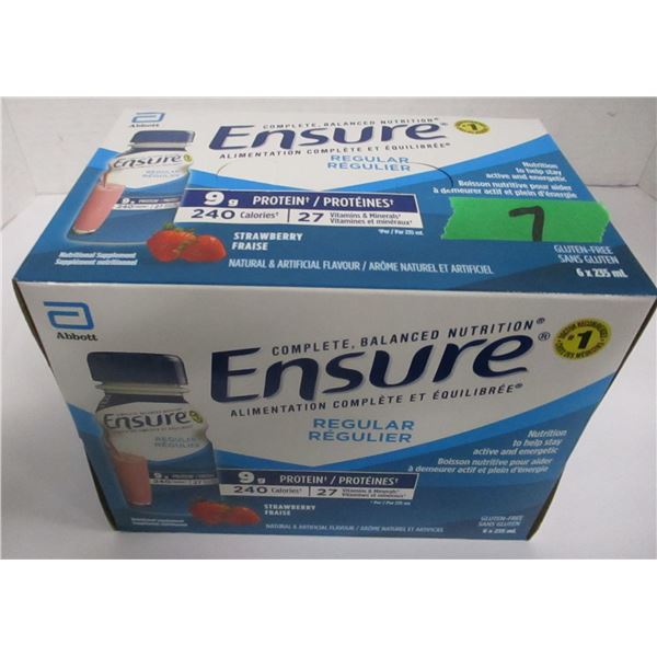 REGULAR STRAWBERRY ENSURE DRINK (6 X 235 ML) - BOX