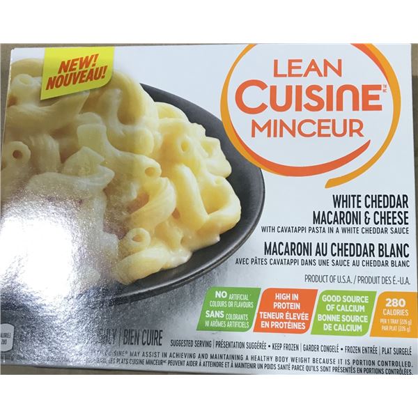 FROZEN:  LEAN CUISINE WHITE CHEDDAR MAC & CHEESE (225G)