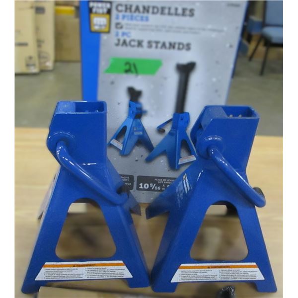 NEW:  2 - 4000 LB AXLE STANDS