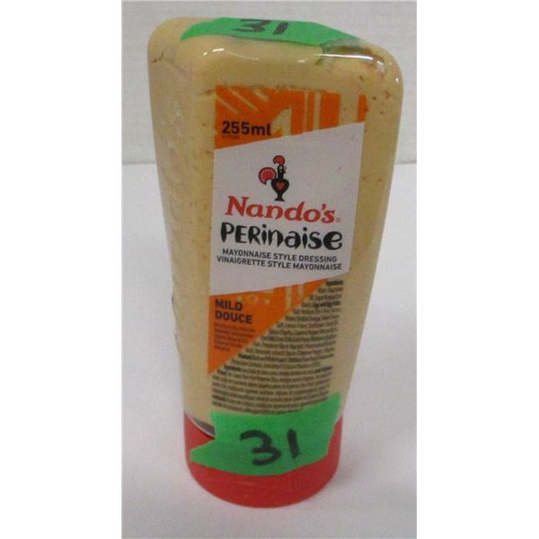 SHELF PULLS (AS IS):  NAND'S PERINAISE MILD DRESSING (255 ML) - BOTTLE