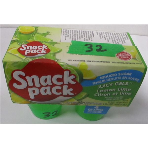 SHELF PULLS (AS IS):  LEMON LIME JUICE GEL PACKS (4 X 99G)